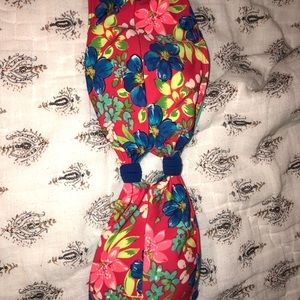 Hollister floral bikini top